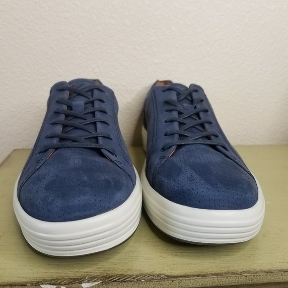 ECCO Soft 7 Men's Suede Low-Top Sneakers - Picture 6 of 11